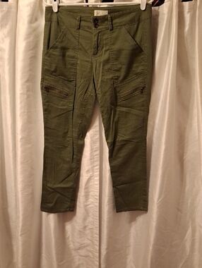 Jolt Olive Green Cargo Pants with Zip Pocket Details
